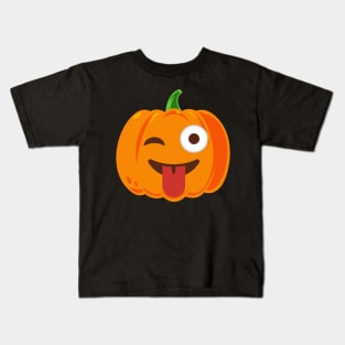 Pumpkin Showing Tung Kids T-Shirt